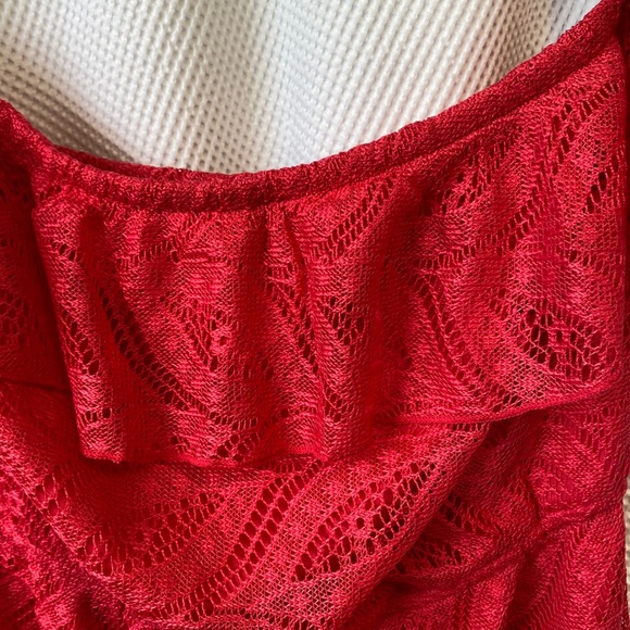 Strapless Lace Mini Dress - Picture 4 of 6